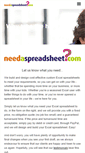 Mobile Screenshot of needaspreadsheet.com
